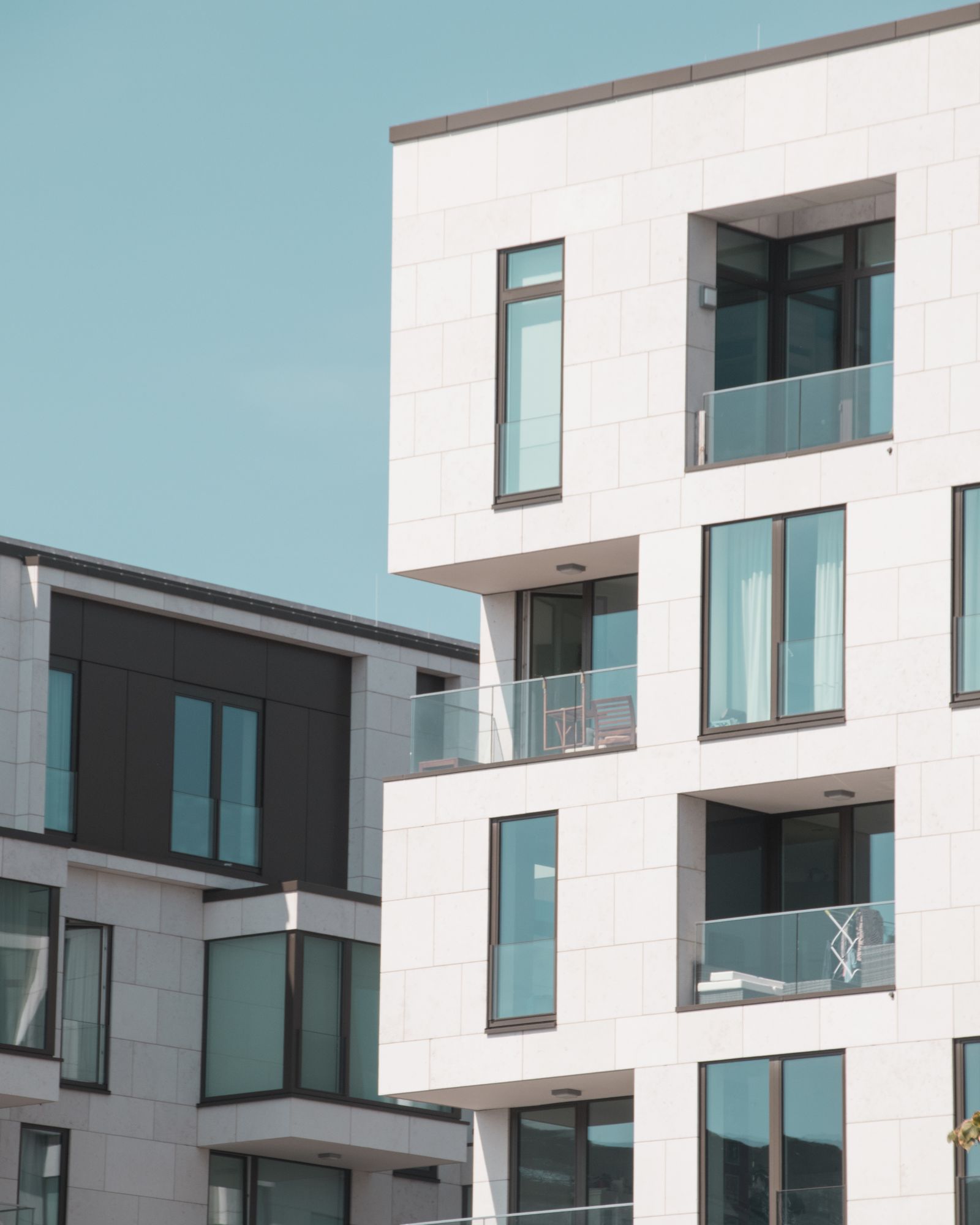 Modern residential buildings
