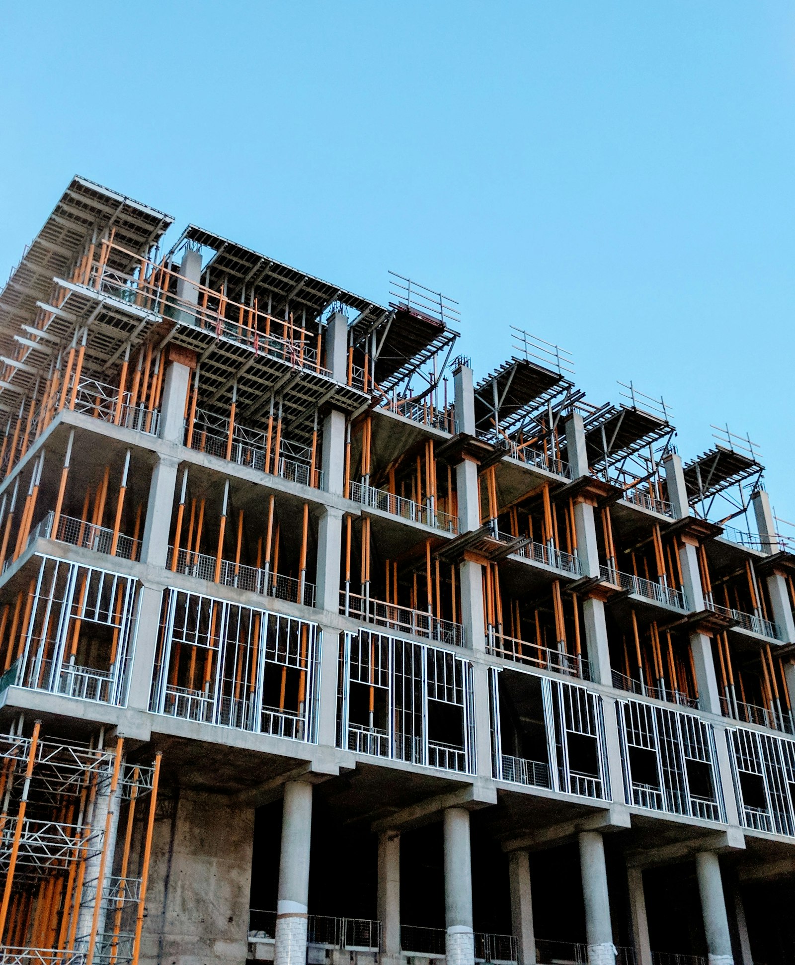 Concrete building under construction